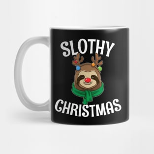 Gift For Sloth Lovers Slothy Christmas Mug